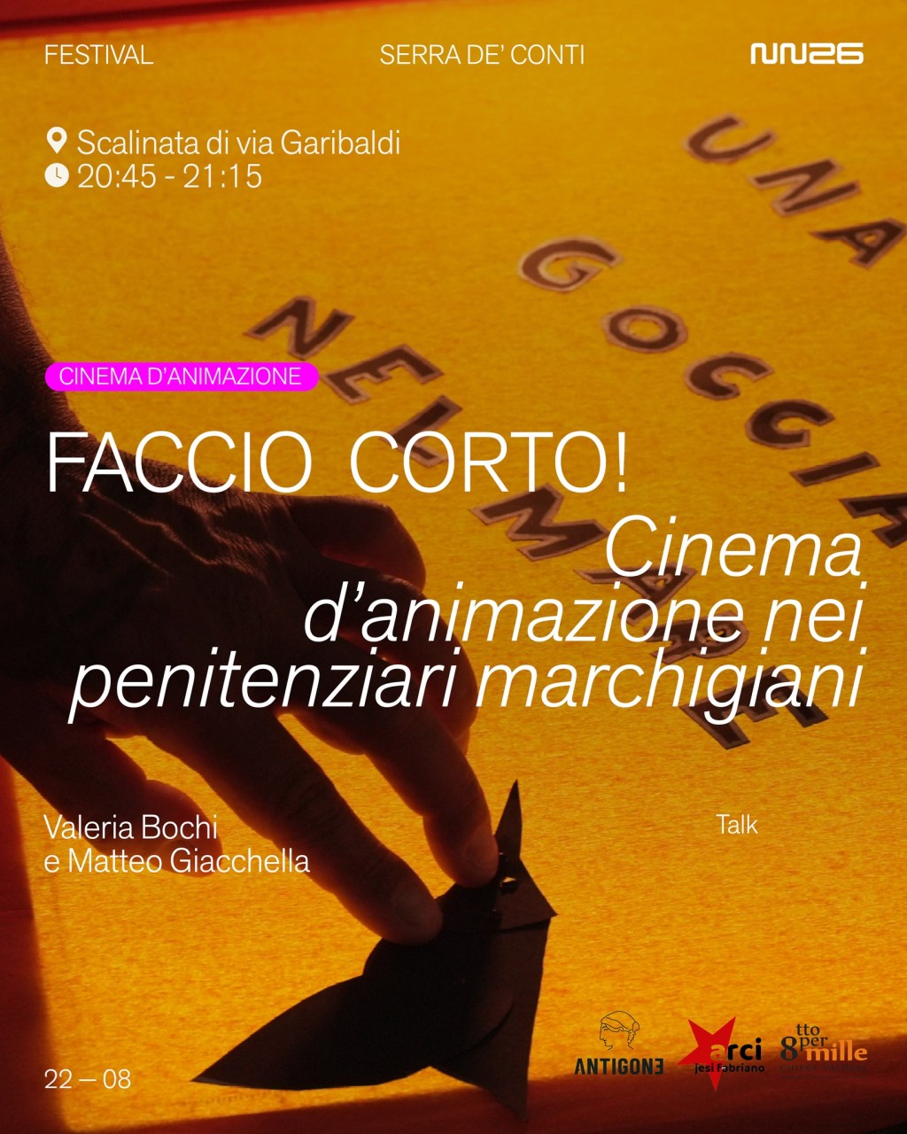 Sabato 22 agosto “Faccio Corto!” alla NotteNera&nbsp;2026